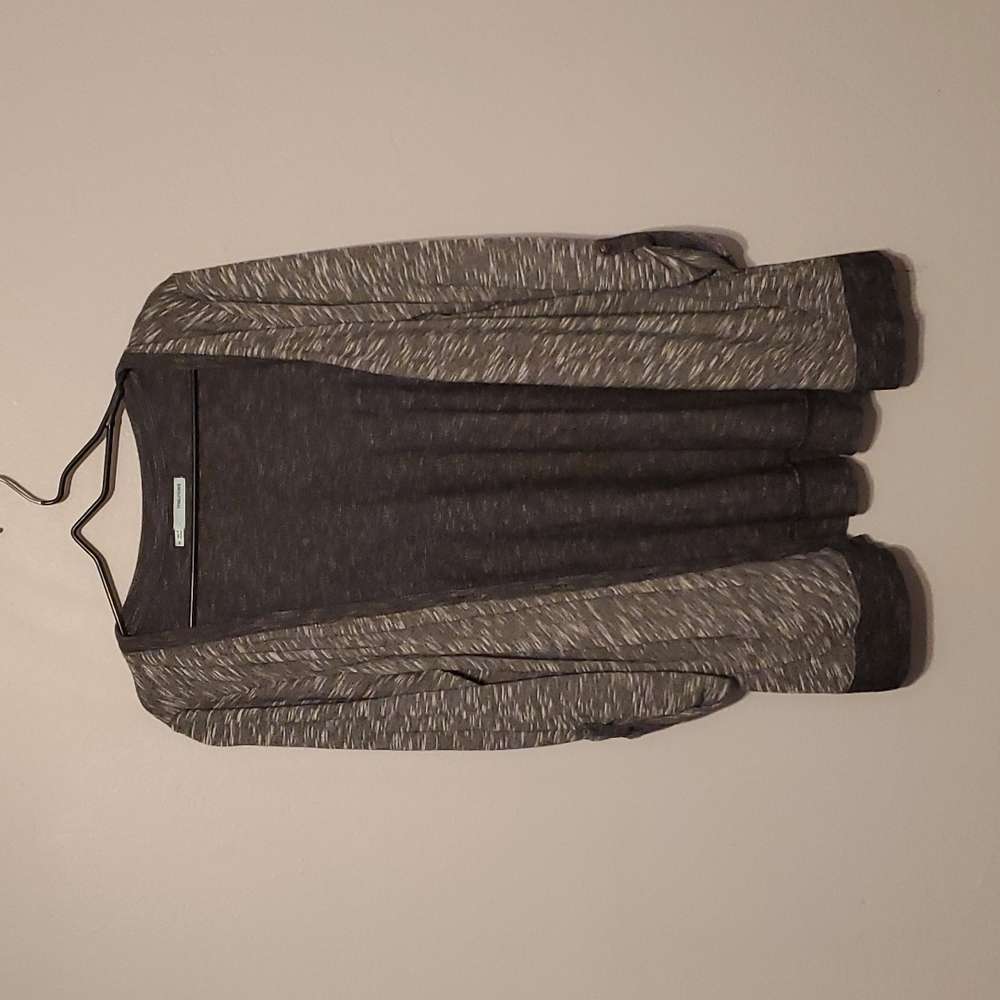 Heathered gray Maurice's cardigan